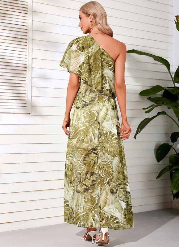 Robe Moulante Maxi Feuilles - gallery 5
