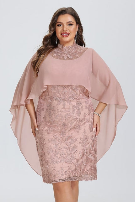 Robe Moulante Rose Brodée - gallery 4
