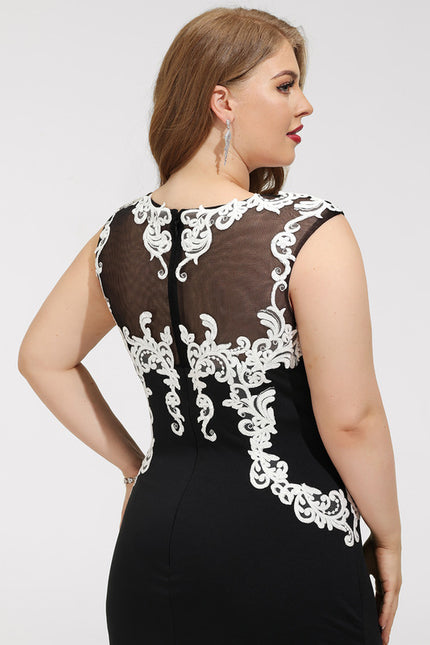 Robe Moulante Noire Brodée - gallery 9
