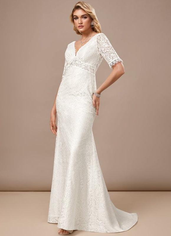Robe Moulante En Dentelle Élégante - gallery 2