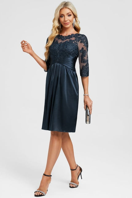 Robe Moulante Satinée Brodée - gallery 5