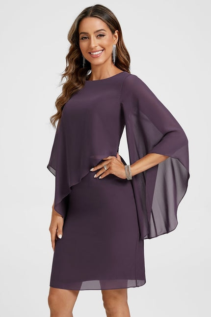 Robe Moulante Fluide Violette