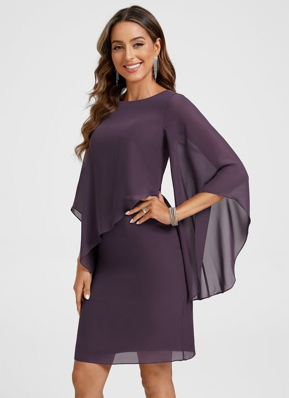 Robe Moulante Fluide Violette
