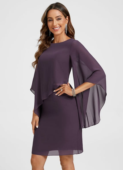 Robe Moulante Fluide Violette