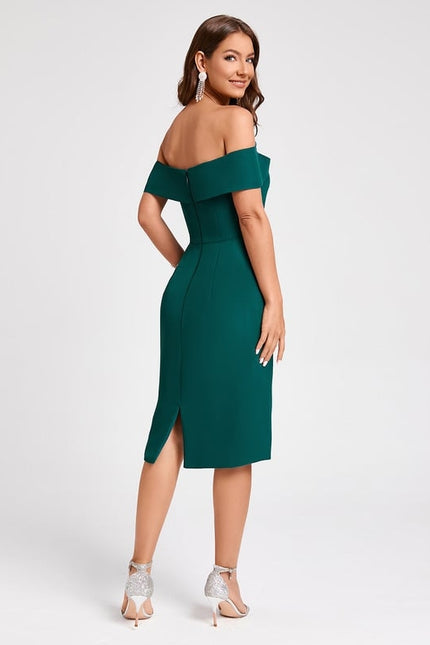 Robe Moulante Décontractée Émeraude - gallery 1