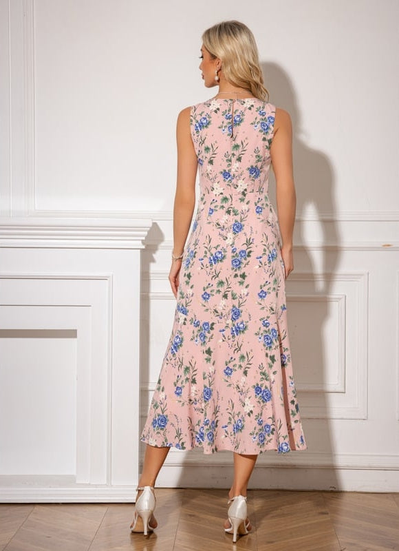 Robe Longue Moulante Fleurie - gallery 2