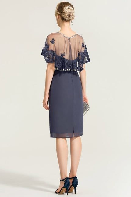 Robe Moulante Tulle Brodée - gallery 1