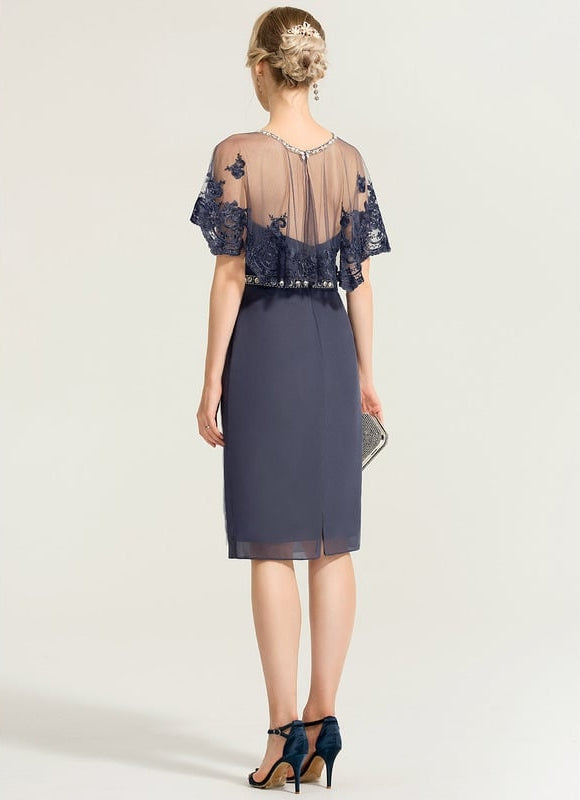 Robe Moulante Tulle Brodée - gallery 1